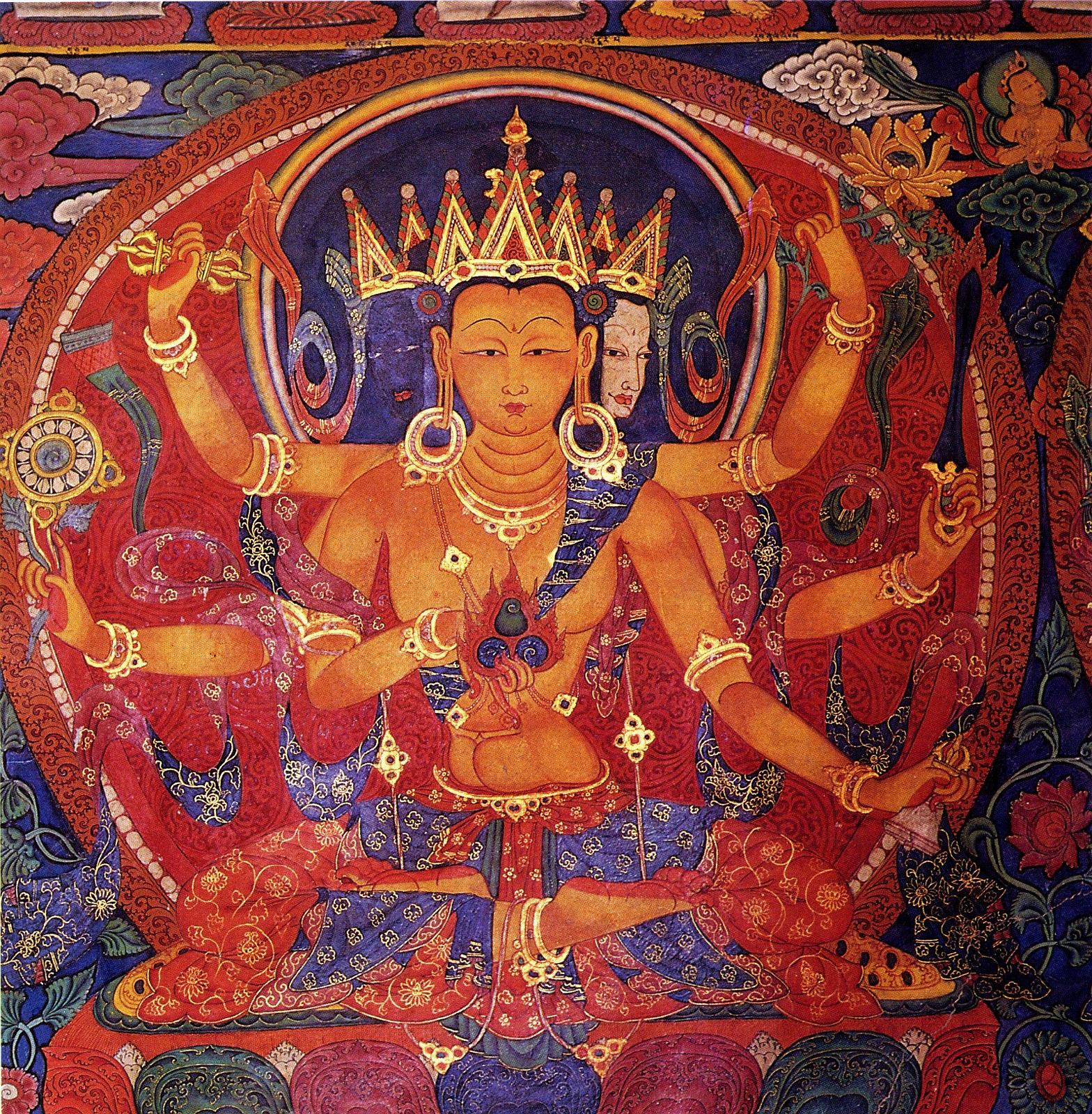Tibet Guge 09 Tsaparang Demchog Temple 05 Ratnasambhava
